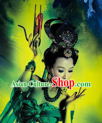 Ancient Chinese Palace Feitian Fairy Hair Accessories Complete Set for Women