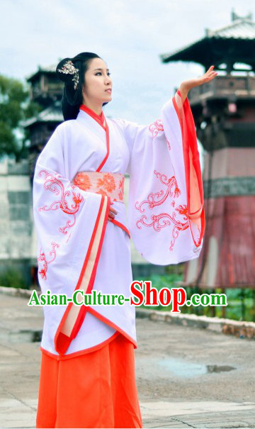 Ancient Chinese Traditional Han Princess Phoenix Clothing for Women