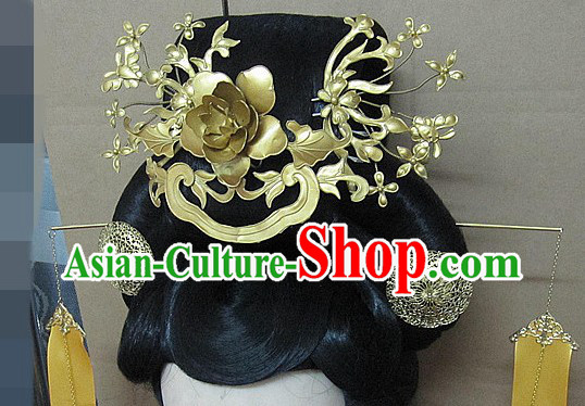 Ancient Chinese Imperial Palace Wig and Hair Accessories