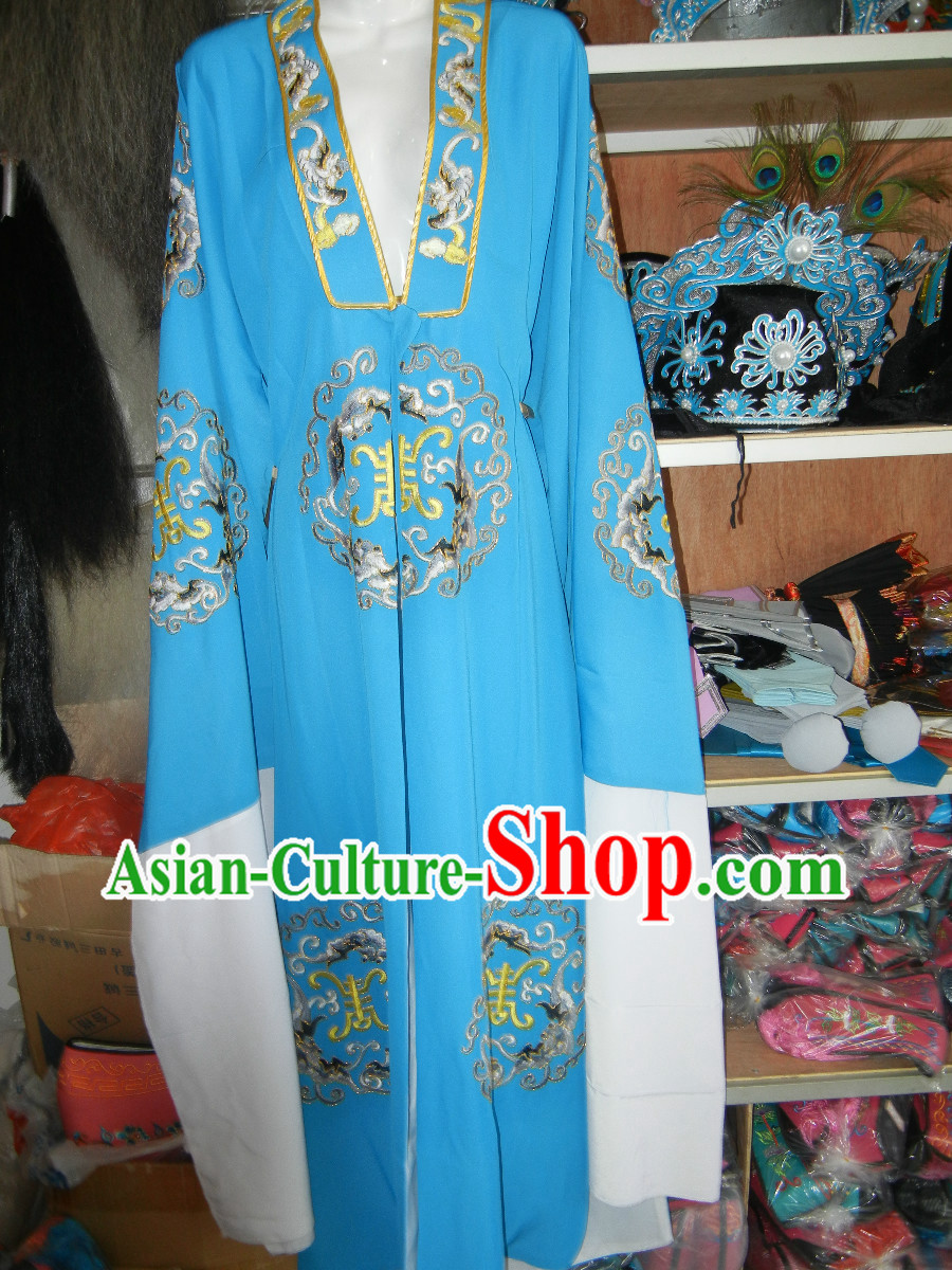 Ancient Chinese Huangmei Opera Embroidered Robe for Men