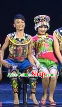 Miao Tribe Couple Clothing for Men and Women