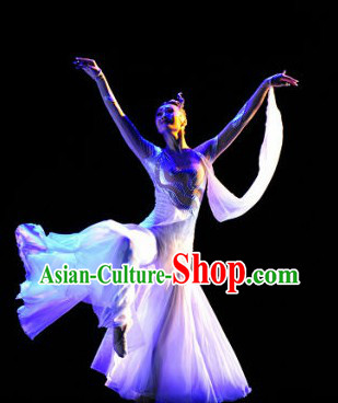 Stage Performance Solo Dance Costumes and Headwear for Women