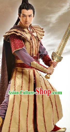 Ancient Chinese Swordsmen Costumes Complete Set for Men