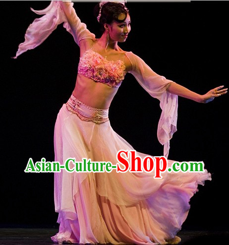 Ancient Chinese Classical Dance Outfits Complete Set for Women