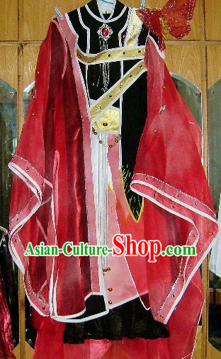 Ancient Chinese Magic Butterfly Prince Cosplay Costume Complete Set for Men