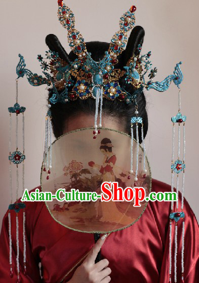 Chinese Marriage Customs Imperial Palace Ming Dynasty Princess Phoenix Wedding Headwear Complete Set