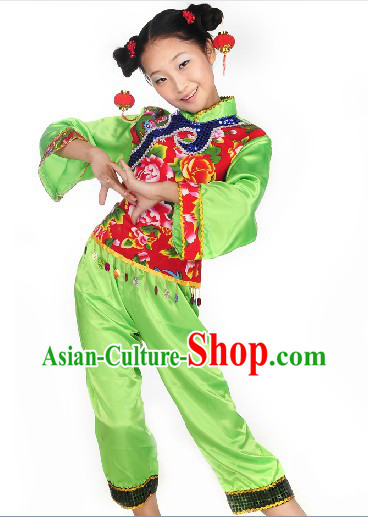 Han Ethnic Stage Performance Costumes for Kids