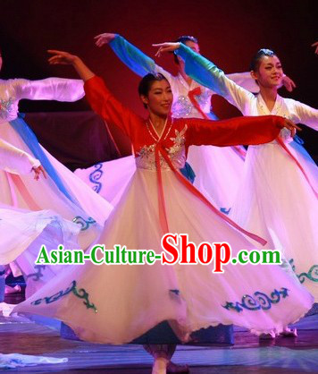 Korean Ethnic Stage Performance Dance Costumes for Women