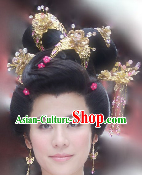 Traditional Chinese Princess Phoenix Accessories and Earrings Necklace Complete Set
