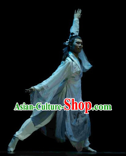 China Classical Dancing Costume Complete Set for Men