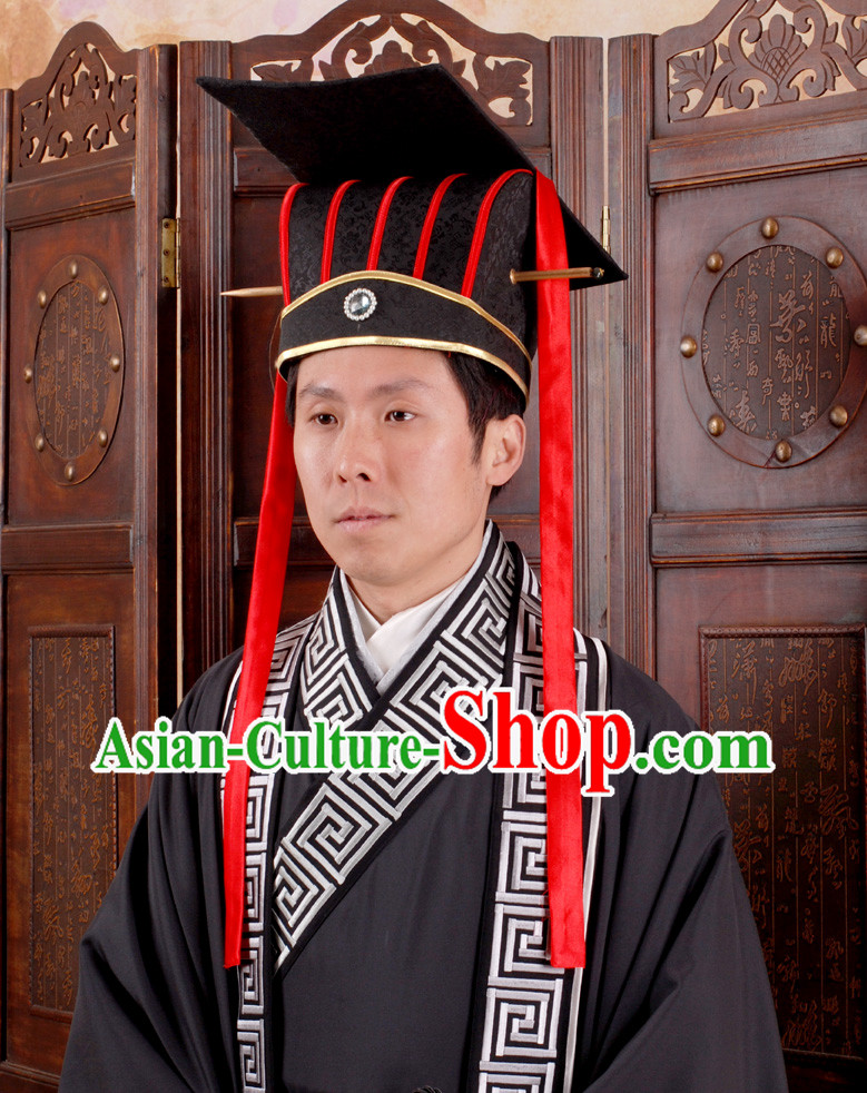 Chinese Emperor Clothing and Hat Complete Set for Men