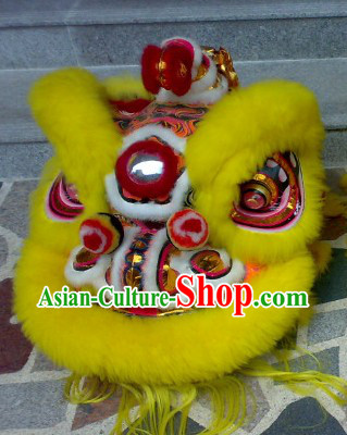 Happy Chinese New Year Handmade Hok San Lion Dance Costumes Complete Set