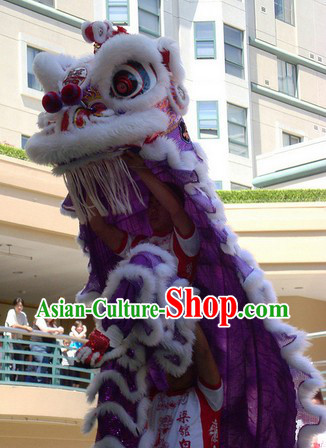 Purple Hoksan Wedding Lion Dance Costume for Rental