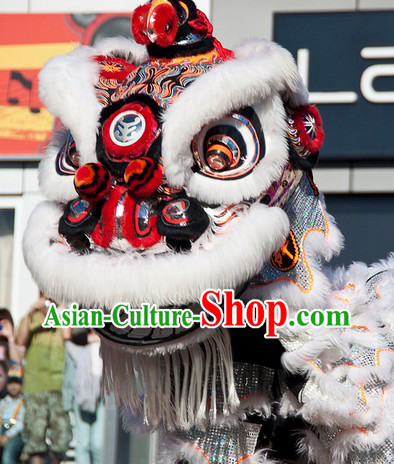 Top Southern Hoksan Lion Dancing Head and Costumes Complete Set