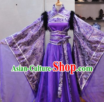 Ancient Chinese Purple Empress Costumes for Ladies