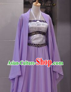 Ancient Chinese Purple Guzhuang for Ladies