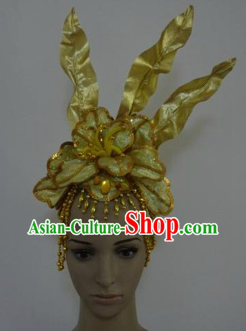 Chinese Classical Dancing Gold Leaf Headpiece