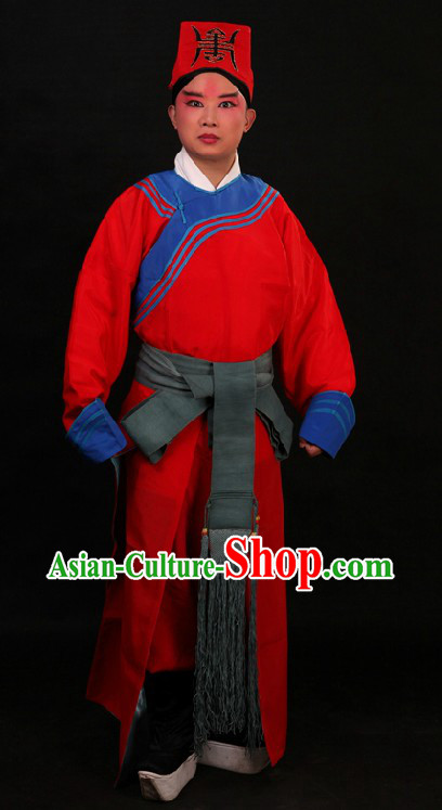 Ancient Chinese Policeman Costume and Hat for Men
