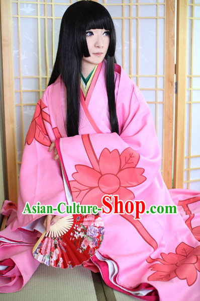 Classic Japanese Kimono Complete Set for Women
