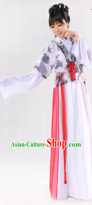 Ancient China Han Dynasty Swallow Clothing Complete Set for Women