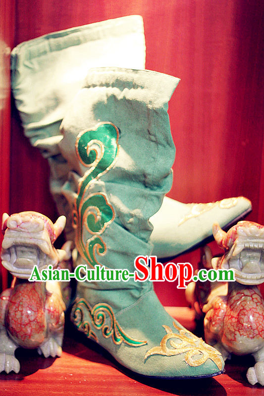 Ancient Chinese Classical Guzhuang Long Boots