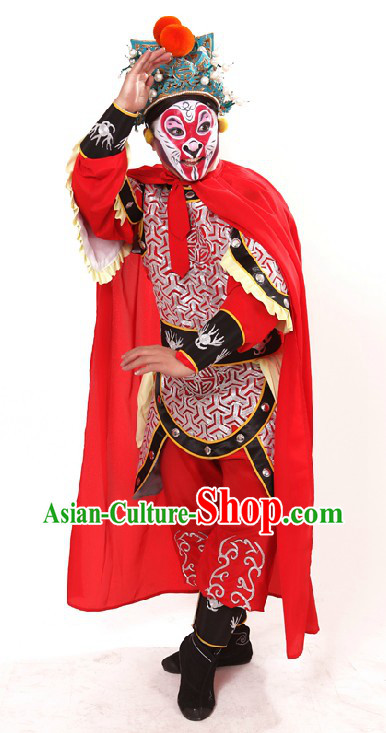 Monkey King Sun Wukong Costumes and Helmet for Men