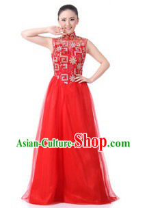 Traditional Chinese Singing Chorus Costumes for Women
