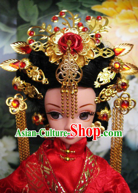 Ancient Chinese Wedding Hair Accessories Complete Set