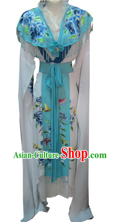 Ancient Chinese Opera Blue Butterfly Costumes for Women