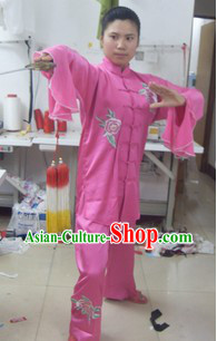 Traditional Chinese Silk Kung Fu Championship Uniform for Women