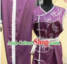 Traditional Chinese Nan Quan Embroidered Martial Arts Top and Pants