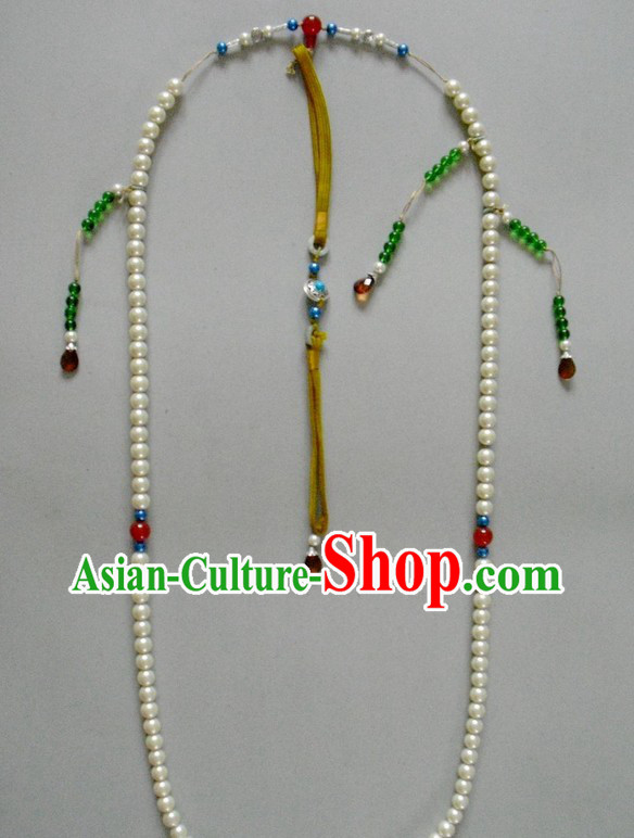 Traditional Chinese Qing Dynasty Official Chao Zhu Long Necklace for Emperor