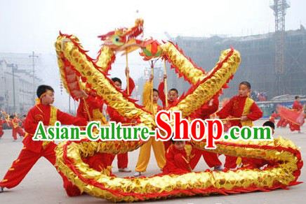 Shinning Chinese New Year Dragon Dance Costume for Seven or Eight Children