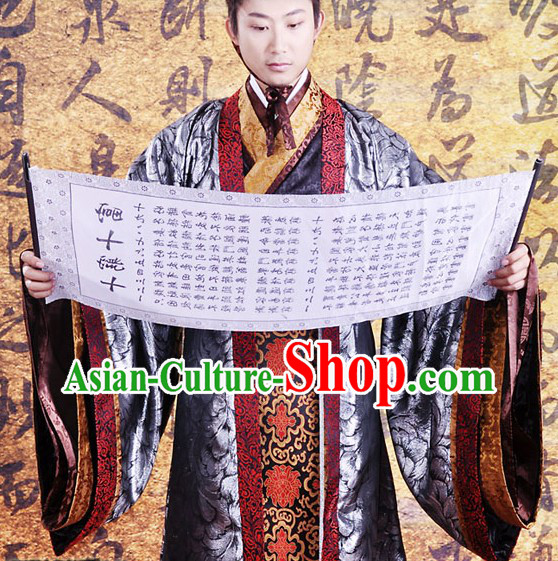 Ancient Chinese Clothing Three Pieces Set for Men