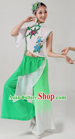 Chinese New Year Celebration Jasmine Flower Dance Costumes and Headpieces