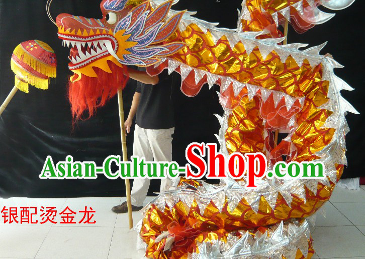 Shinning Competition and Parade Dragon Dance Costumes for Nine to Ten People