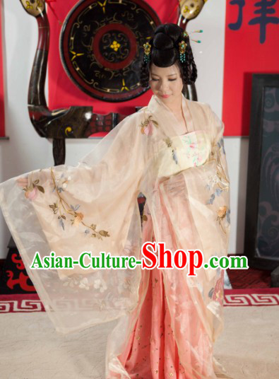 Traditional Ancient Chinese Tang Dynasty Outfit Clothes for Women