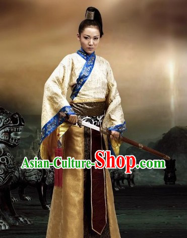Traditional Ancient Chinese Knight Swordsman Costume for Men or Women