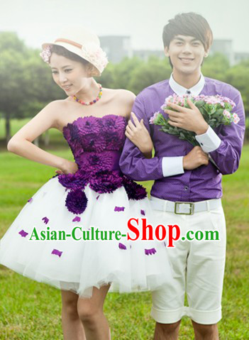 Wedding Photography Use Bride and Bridegroom Loves Theme Outfits