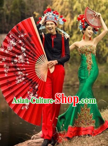 Chinese Classical Wedding Hats for Men and Women