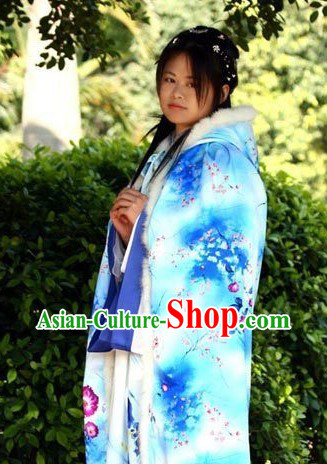 Traditional Ancient Chinese Plum Blossom and Snow Mantle