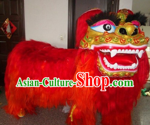 Traditional Chinese Northern Lion Dance Costume Full Set