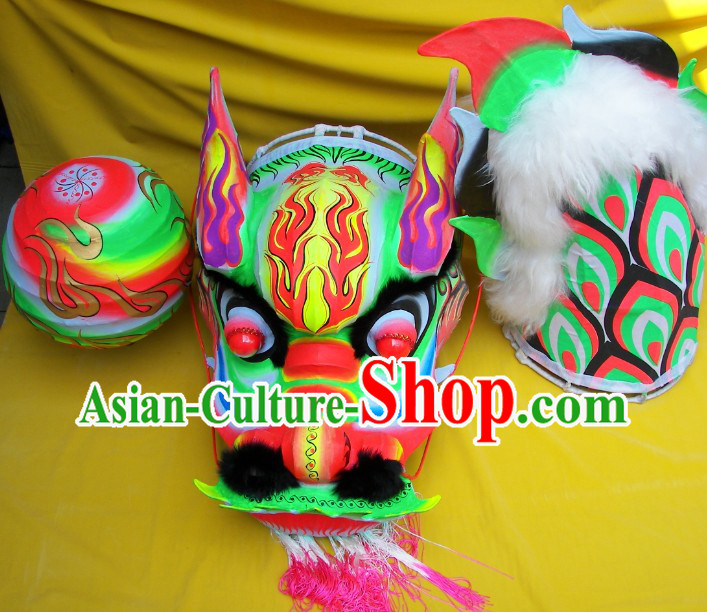 Glow in the Dark Southern Dragon Dance Equipment Complete Set