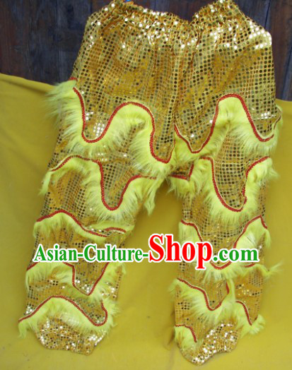 Imitation Wool One Pair of Lion Dance Pants and Claws