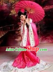 Ancient Chinese Tang Dynasty Princess Clothes for Girls