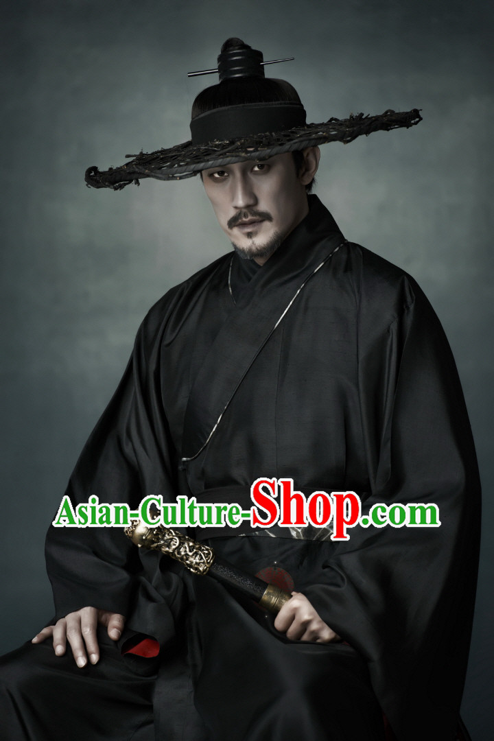 Arang and the Magistrate Korean Hanbok Clothes and Hat Complete Set for Men