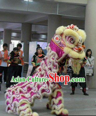 Tiger Stripes Festival Ceremony Top Lion Dance Costumes Complete Set