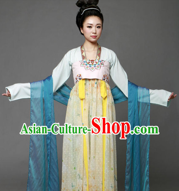 Chinese Traditional Tang Dynasty Clothing Complete Set