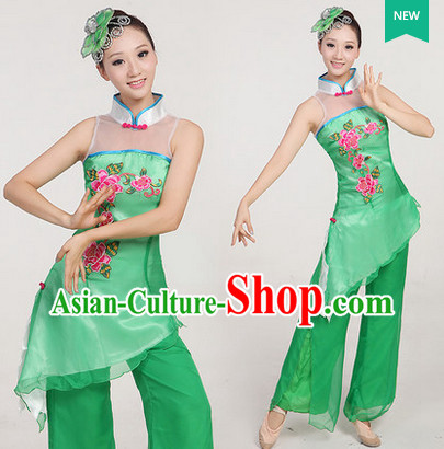 Traditional Chinese Spring Dancing Outfit Complete Set
