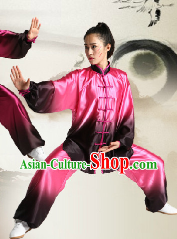 Color Transition Professional Tai Chi Competition Uniform Complete Set